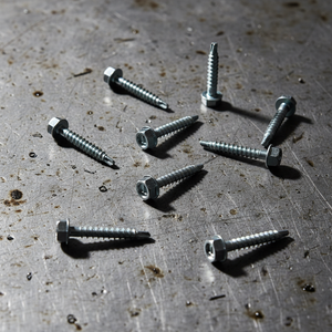PDC Model 16 Hex Washer Head External Hex Drive Self Drilling <b>Screw</b> / <b>Galvanized</b> Self Tapping <b>Screw</b> Carbon Steel Inch Coarse - Product Image 1
