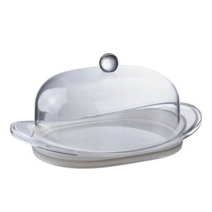 Beurrier en acrylique avec couvercle pour cuisine et salle à manger - Product Image 3