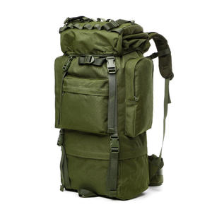Coyote Tan Tactical Rucksack Multi Compartment Outdoor Hiking <b>Backpack</b> Heavy Duty Compression Straps - Product Image 2