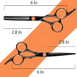 Kit de Tijeras de Peluquería Profesional al por Mayor, Juego de Tijeras para Cortar y Texturizar el Cabello, Acero Inoxidable, INSTRUMENTOS QORVEX - Product Image 2