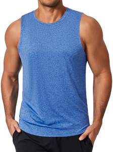 Débardeur de sport pour homme Dry Fit sans manches, idéal pour la gym et la course, protection UPF 50+, avec chaînes décoratives, 100% coton - Product Image 4