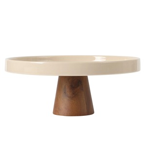 Soporte para Pastel de Madera Hecho a Mano, Redondo, Acabado Natural, Elegante Decoración - Product Image 4