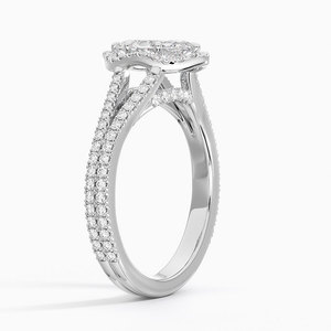 BOJ <b>Ring</b> 089 Marquise Cut 925 <b>Silver</b> Halo Prong Stone <b>Solitaire</b> Diamond <b>Ring</b> 2ct D Color VVS1 Moissanite GRA Certified Low Price - Product Image 2