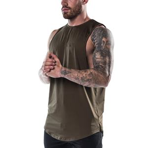 Camiseta sin mangas de entrenamiento informal para hombre, sin mangas, gimnasio, músculo, algodón atlético, entrenamiento de culturismo de verano con decoración de insignias - Product Image 1