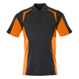Safety Polo Shirt with Reflective Strips Durable Fabric Ideal for Construction and Outdoor Work - Product Image 1