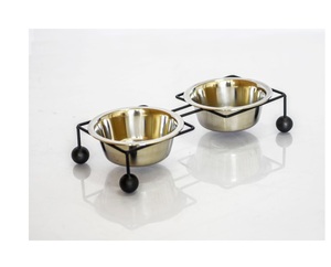 Premium Pet Feeding Bowl with Stainless Steel Construction and Heavy Iron Stand for Daily Use - Product Image 4