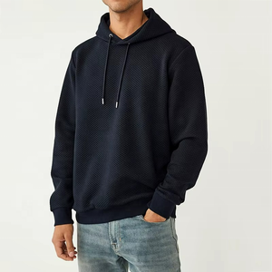 Sweat-shirt à capuche en tissu matelassé de qualité supérieure OEM pour hommes, pull en coton, vente en gros, impression personnalisée, broderie de logo, sweats à capuche - Product Image 1