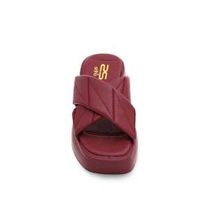 Maroon Formal Sports <b>Slipper</b> PU7010 - Product Image 1
