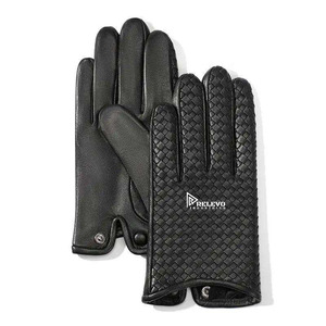 Gants et mitaines en cuir pour écran tactile – Vente en gros – Mode hiver – Personnalisables – Gants de conduite extérieurs pour femmes et hommes - Product Image 3