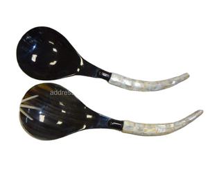 Factory Wholesale Price MOP Handle Horn Salad Server Kitchen Accessories Kitchen <b>Gadgets</b> Herb & Spice Tools <b>Home</b> and Kitchen - Product Image 1