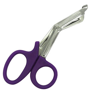 Tijeras para Trauma AHI Púrpuras, Tijeras Médicas de Acero Inoxidable, Tijeras de Emergencia para Paramédicos y EMT, Cortador de Vendajes, Certificación CE Clase I - Product Image 1