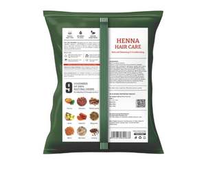 Polvo para el Cuidado del Cabello Jiva Henna 200 g - Paquete de 2 (400 g) |   100% Puro y Natural |   Limpia y Nutre el Cabello y las Raíces - Product Image 3