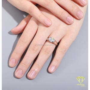 Premium VVS Moissanite Diamond <b>Ring</b> Round Cut <b>Solitaire</b> Center Stone 925 Sterling <b>Silver</b> Classic Luxury Jewelry For Men - Product Image 2