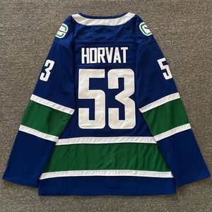 Maillot de hockey sur glace unisexe, broderie personnalisée, haute qualité, séchage rapide, respirant, antibactérien, 100% polyester, service OEM - Product Image 4