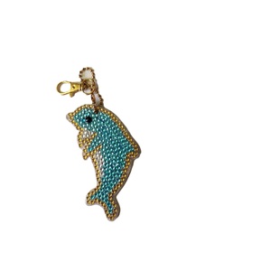 keychain customizable <b>keyring</b> embroidery strap seed beads christmas keychain festive ornament beaded accessory boho - Product Image 1