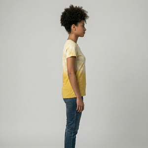 T-shirt tie-dye délavé pour homme 100% coton, style décontracté, effet délavé à l'acide - Product Image 4