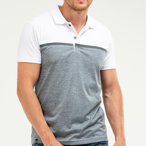 Polo homme moderne en mélange de coton, respirant, toucher doux, manches courtes, col classique, vêtement décontracté pour homme, en solde. - Product Image 3