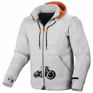 Sudadera con capucha para motocicleta, diseño personalizado, 100% algodón, con armadura, transpirable, ropa protectora para motociclistas, para hombres y mujeres - Product Image 1