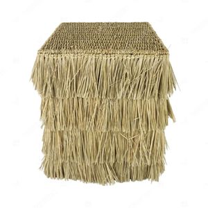 Cesto de Ropa Grande de Mimbre con Tapa, Cesta de Almacenamiento de Fibra Natural para Decoración de Sala de Estar y Baño - Product Image 4