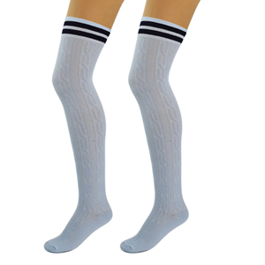 Calcetines Largos de Invierno para Mujer con Logotipo Personalizado, Suaves, Transpirables, Elásticos, de Punto, por Encima de la Rodilla, para Yoga, Deportes, Uso Diario, Venta al Por Mayor OEM - Product Image 6