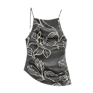 Camiseta Deportiva sin Costuras de Poliéster Elástico de Alta Calidad con Diseño Vintage a Cuadros para Mujer, Transpirable y Ecológica para Correr - Product Image 6