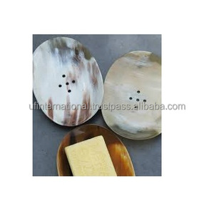 Porte-savon en corne de buffle naturelle avec porte-savon en corne poli à la main et de haute qualité à bas prix - Product Image 5
