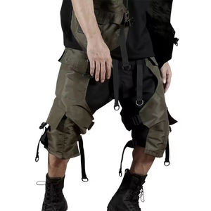 Shorts cargo tactiques pour homme, multi-poches, fonctionnels, imperméables, streetwear, cyberpunk, Harajuku, pantalon de jogging utilitaire - Product Image 5