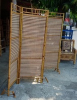 Ensemble de diviseur de salle à manger pliable traditionnel de luxe fait à la main qualité en bambou pour la maison salon hôtel ferme cuisine