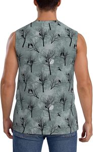 Camiseta sin mangas extragrande premium para hombre, de algodón grueso, corte muscular, estilo casual urbano, para gimnasio, entrenamiento, fitness y deportes - Product Image 2
