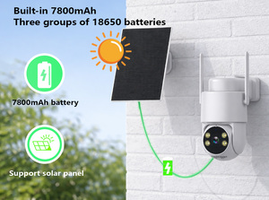 <span class=keywords><strong>Telecamera</strong></span> di Sicurezza Domestica HD <span class=keywords><strong>WiFi</strong></span> 2.4GHZ TUYA con Alimentazione Solare al 100% e Luce Solare Integrata - Product Image 3