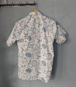 เสื้อเชิ้ตแขนสั้นผู้ชายพิมพ์ลายดอกไม้ผ้าฝ้ายลำลองคอปกพับได้ฤดูร้อนผ้าฝ้ายระบายอากาศได้ - Product Image 6