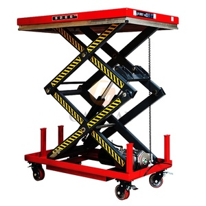 Petit ascenseur hydraulique de ciseaux à piles portatif avec l'installation de fosse - Product Image 1