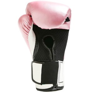 Gants de boxe en similicuir rose, fermeture Velcro, unisexe, pour l'entraînement de boxe - Product Image 4