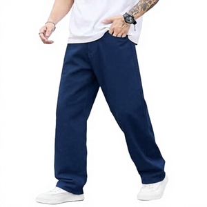 Pantalones de Hombre con Logotipo Bordado Personalizado, Diseño de Otoño-Invierno, Holgados, Casuales, Antiarrugas, de Cintura Media - Product Image 5