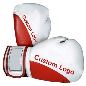 Best Selling Custom Made Chrome Heart Boxing Gloves for Closure Stylish <b>Patches</b> PU Material Training Martial Arts Gear - Product Image 1