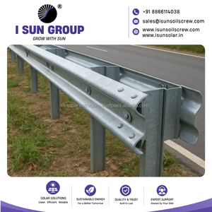 Barrière de sécurité routière en acier Q235 galvanisé à chaud H1W2, type W, pour autoroute - Product Image 4