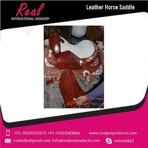 อานม้าม้าม้าแบบตะวันตกทำด้วยมือสีตามสั่งหนังแท้คุณภาพสูง - Product Image 2