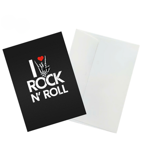 Carte de vœux 3D pop personnalisée sur le thème du rock pour Halloween, en origami fait main, amusante, avec impression numérique et enveloppe, vente en gros - Product Image 6