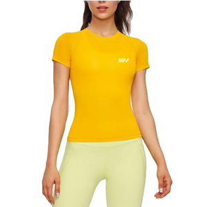 Camiseta Deportiva de Manga Corta para Mujer, Protección UV, Compresión, para Deportes Acuáticos, Tejido de Calidad, Diseño Cómodo - Product Image 1