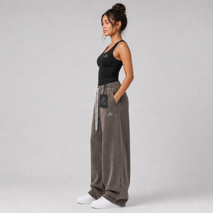 New Polyester/Cotton <b>Lace</b> Fleece Women's Pants Custom Printed Logo Winter Casual Wear Eco-Friendly High Quality <b>Elastic</b> - Product Image 6