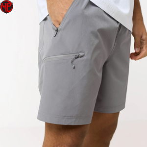 Pantalones Cortos Deportivos Transpirables de Secado Rápido para Hombre, Cintura Elástica con Cordón, Material de Poliéster, para Correr, Hacer Ejercicio, Gimnasio - Product Image 3