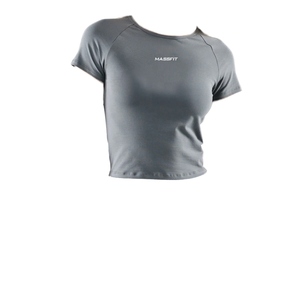 Camiseta Corta Oversize para Mujer, Tendencia 2026, Personalizable, Transpirable, Ecológica, Holgada, para Gimnasio, Verano, OEM ODM - Product Image 1