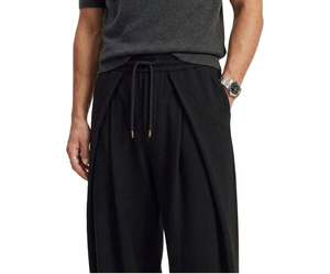Custom Wholesale Casual Acid Wash Heavyweight Breathable <b>Baggy</b> <b>Trousers</b> Cotton Wide Leg Pants for <b>Men</b> - Product Image 5