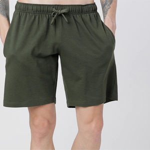 Shorts de sport pour homme de haute qualité en tissu éponge français Spandex/Polyester, respirants, à séchage rapide, pour la course à pied et la salle de sport - Product Image 1