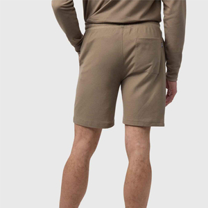 <b>Men</b> Custom <b>Brown</b> Cotton Shorts Streetwear Casual Drawstring Waist Loose Fit Soft Comfortable Stylish Summer Lounge Bottoms - Product Image 2