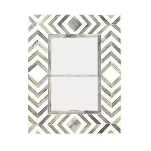 Cadre photo traditionnel écologique peint à la main en incrustation de nacre avec design personnalisé pour la décoration de la maison - Product Image 6