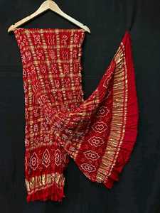 Luxury Ghatchola Bandhej Dupatta | Handmade Tie-Dye <b>Art</b> | Wedding & Festive Fashion Collection - Product Image 2