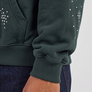 Sudadera con Capucha para Hombre, Estilo Acid Wash, con Pedrería y Gráficos de Cristal, Estilo Urbano, Colección de Ropa Personalizada - Product Image 6