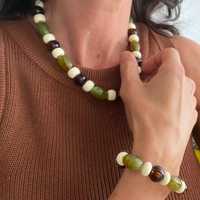 Collier pendentif en forme de cœur en résine de luxe avec perles naturelles, bijoux faits à la main, mode féminine, fête, mariage, contemporain