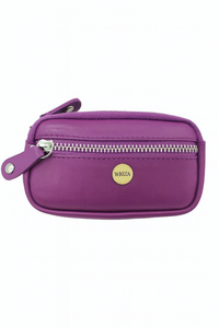 WRIZA Étui à clés élégant pour femmes, petit sac à la mode en cuir véritable coloré avec fermeture éclair, étanche, de haute qualité WRIZA - Product Image 2